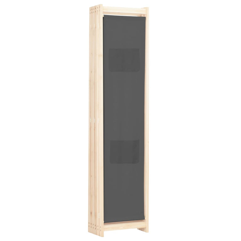 Kamerscherm met 6 panelen 240x170x4 cm stof grijs MeubelReus