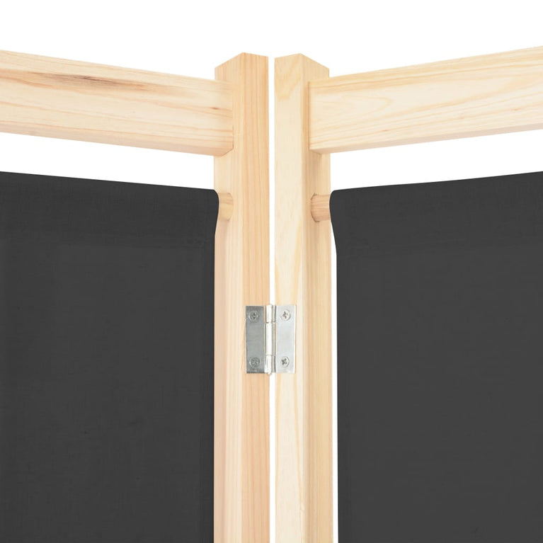 Kamerscherm met 6 panelen 240x170x4 cm stof grijs MeubelReus