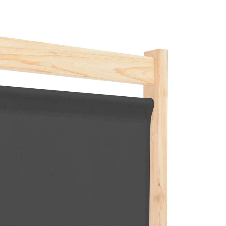 Kamerscherm met 6 panelen 240x170x4 cm stof grijs MeubelReus