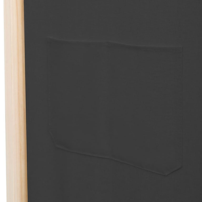Kamerscherm met 6 panelen 240x170x4 cm stof grijs MeubelReus