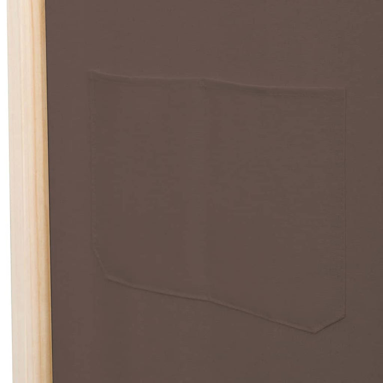 Kamerscherm met 6 panelen 240x170x4 cm stof bruin MeubelReus