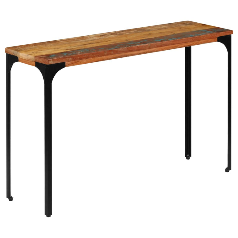 Wandtafel 120x35x76 cm massief gerecycled hout MeubelReus