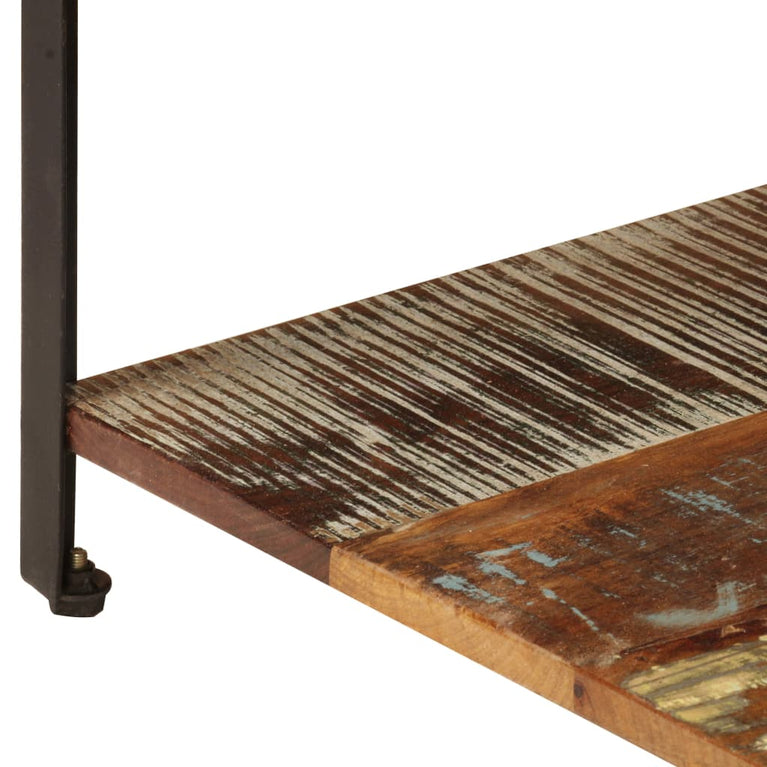 Salontafel met schap 100x60x35 cm massief gerecycled hout MeubelReus