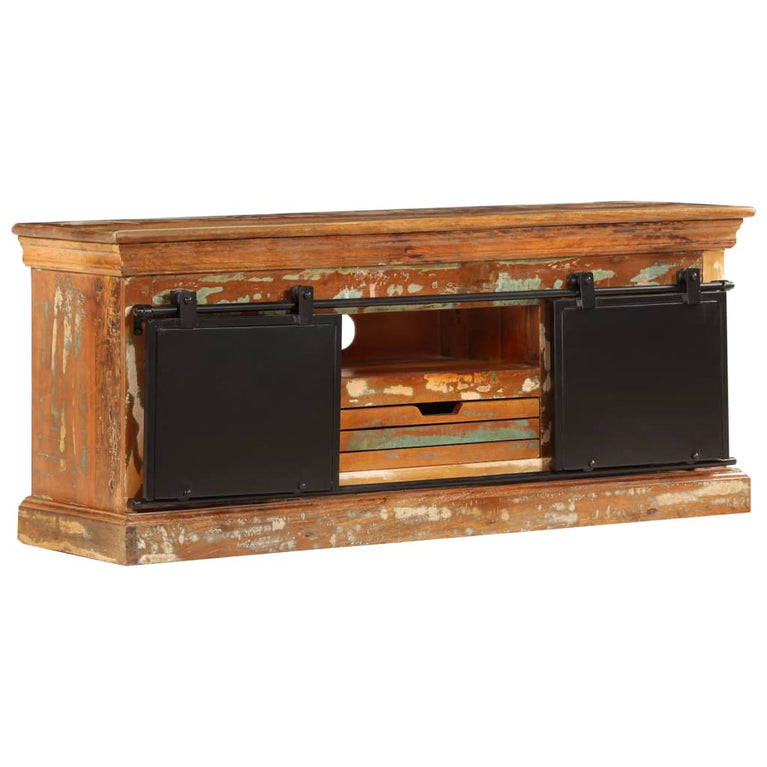 Tv-meubel 110x30x45 cm massief gerecycled hout MeubelReus
