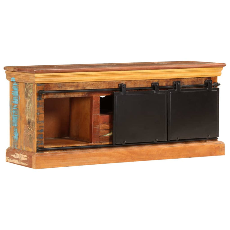 Tv-meubel 110x30x45 cm massief gerecycled hout MeubelReus