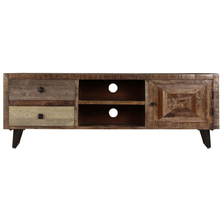 Tv-meubel 118x30x40 cm massief mangohout MeubelReus