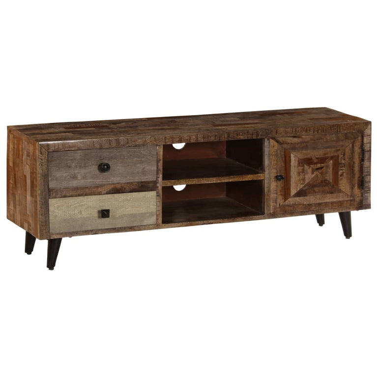 Tv-meubel 118x30x40 cm massief mangohout MeubelReus