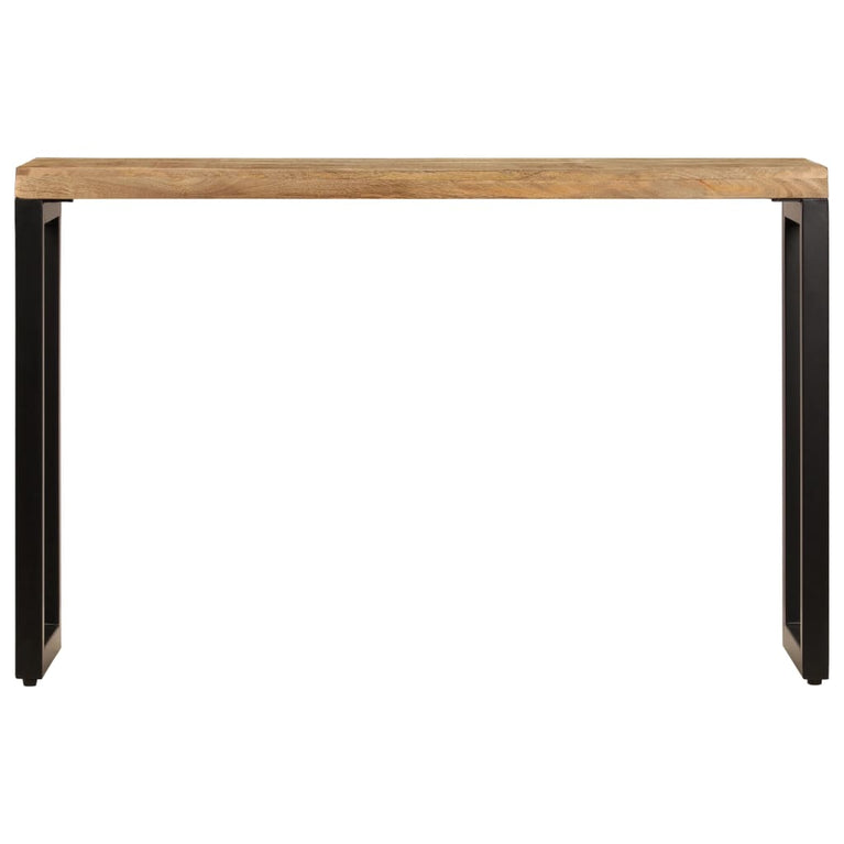 Wandtafel 120x35x76 cm massief mangohout en staal MeubelReus
