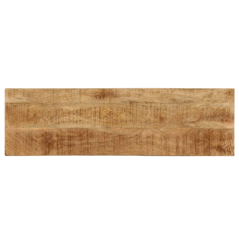 Wandtafel 120x35x76 cm massief mangohout en staal MeubelReus