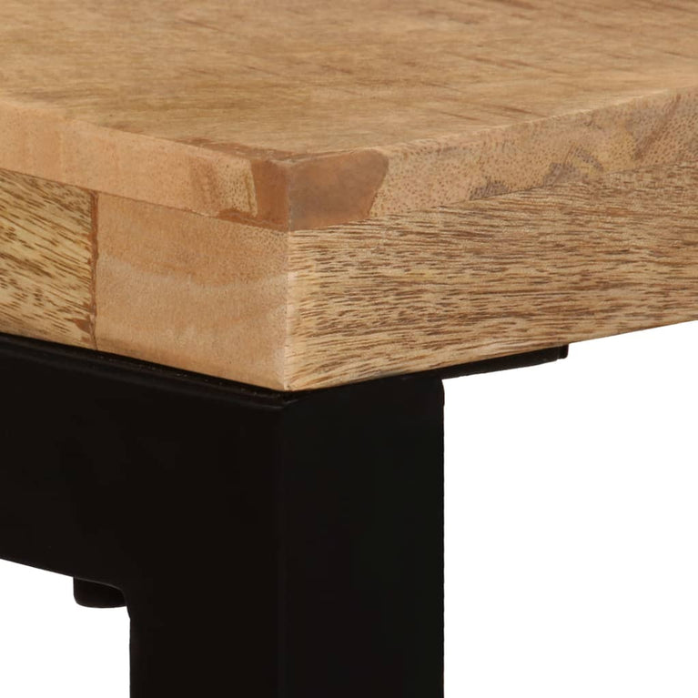 Wandtafel 120x35x76 cm massief mangohout en staal MeubelReus