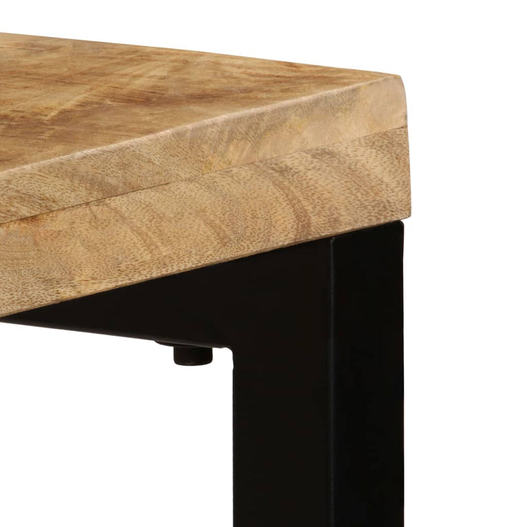 Wandtafel 120x35x76 cm massief mangohout en staal MeubelReus
