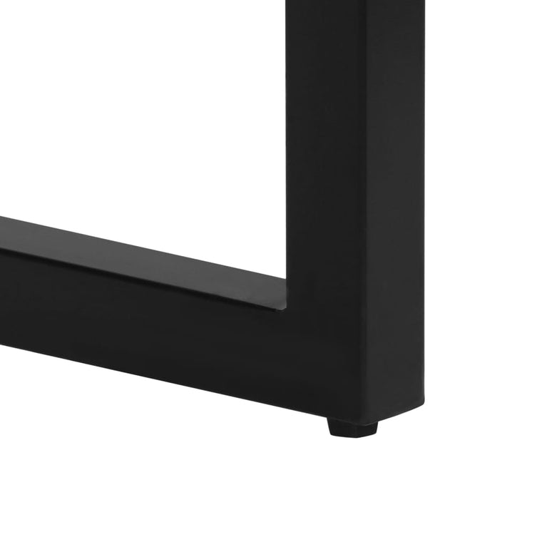 Wandtafel 120x35x76 cm massief mangohout en staal MeubelReus