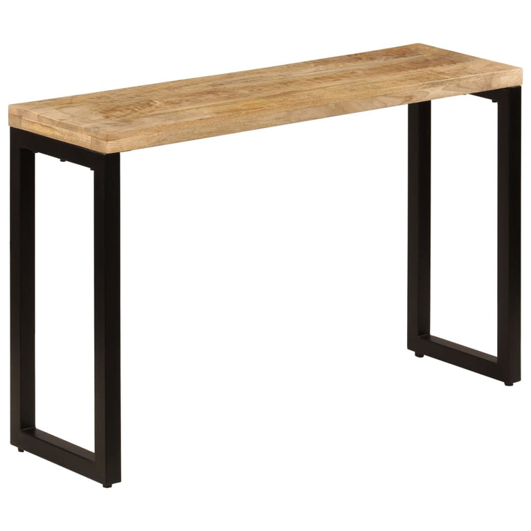 Wandtafel 120x35x76 cm massief mangohout en staal MeubelReus