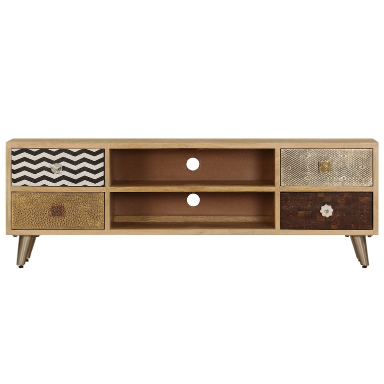 Tv-meubel 120x30x40 cm massief mangohout MeubelReus