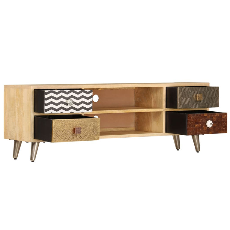 Tv-meubel 120x30x40 cm massief mangohout MeubelReus