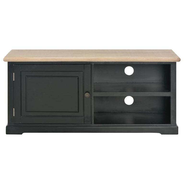 Tv-meubel 90x30x40 cm hout zwart MeubelReus