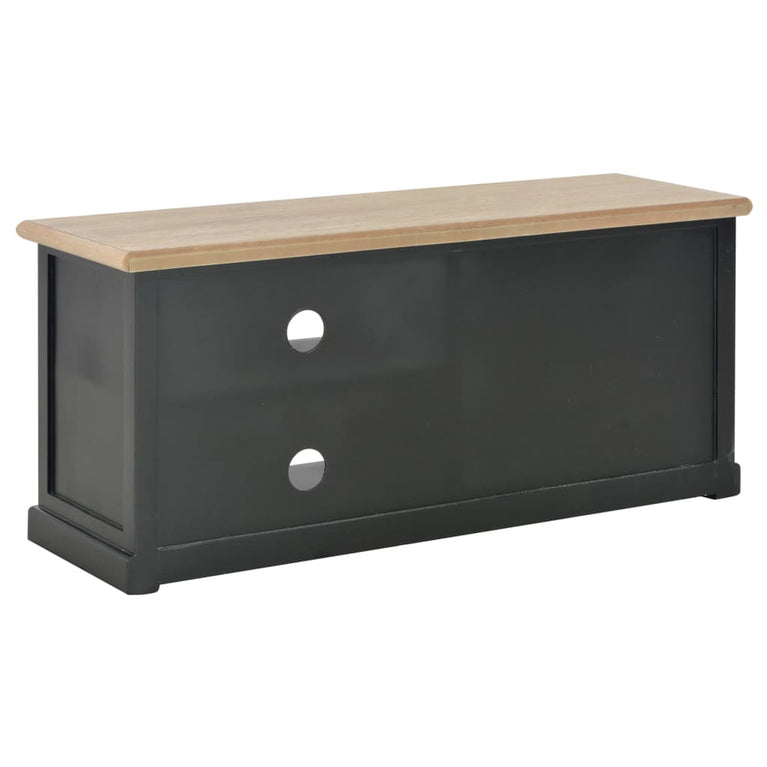 Tv-meubel 90x30x40 cm hout zwart MeubelReus