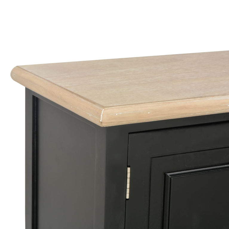 Tv-meubel 90x30x40 cm hout zwart MeubelReus