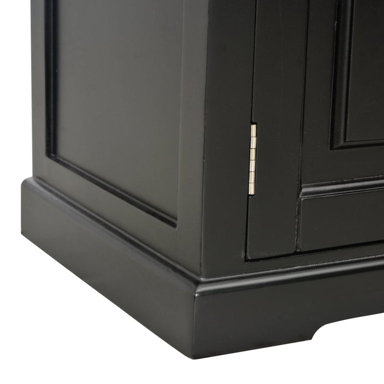 Tv-meubel 90x30x40 cm hout zwart MeubelReus
