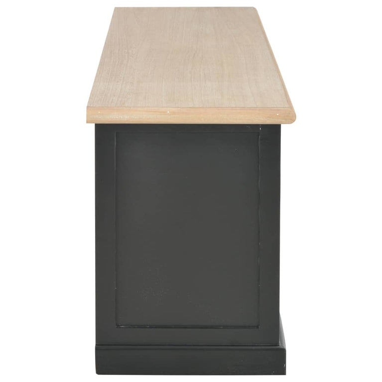 Tv-meubel 120x30x40 cm hout zwart MeubelReus