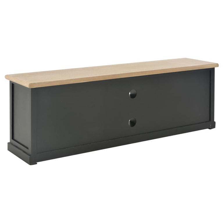 Tv-meubel 120x30x40 cm hout zwart MeubelReus