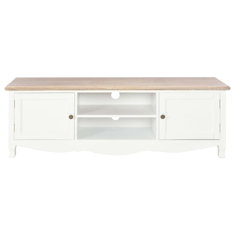 Tv-meubel 120x30x40 cm hout wit