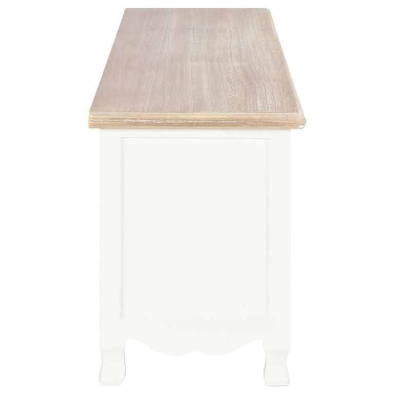 Tv-meubel 120x30x40 cm hout wit