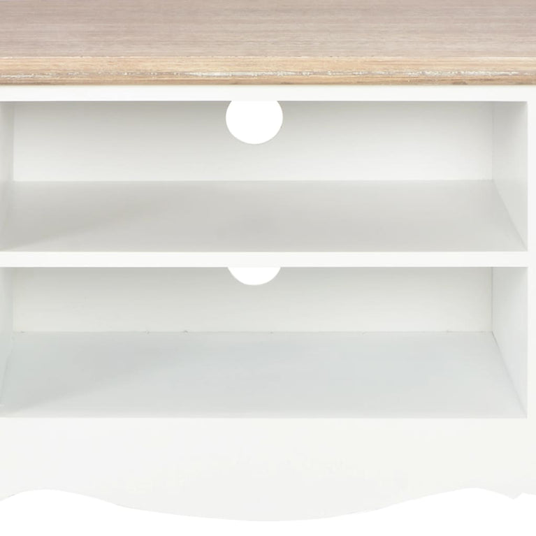 Tv-meubel 120x30x40 cm hout wit