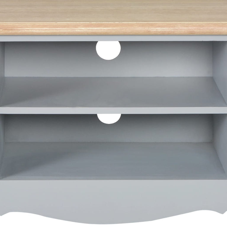 Tv-meubel 120x30x40 cm hout grijs MeubelReus