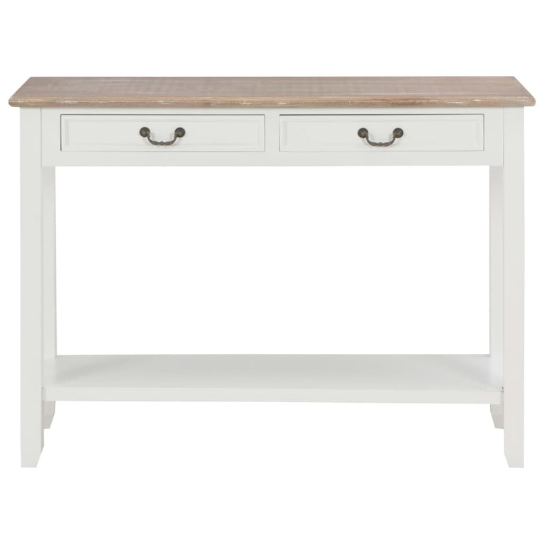 Wandtafel 110x35x80 cm hout wit MeubelReus