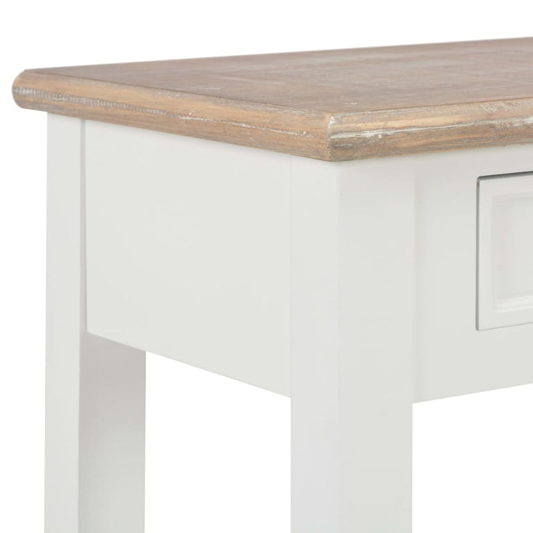 Wandtafel 110x35x80 cm hout wit MeubelReus