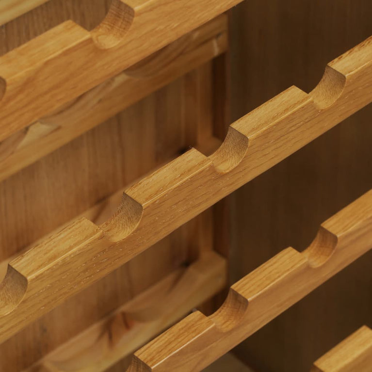 Wijnkast 56x32x110 cm massief eikenhout MeubelReus