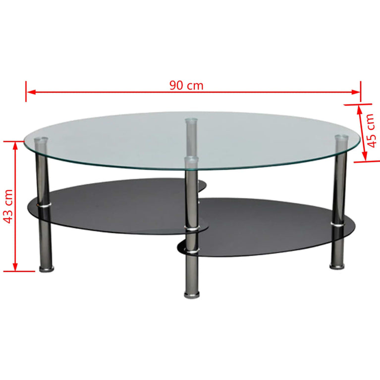 Salontafel met exclusief ontwerp zwart MeubelReus