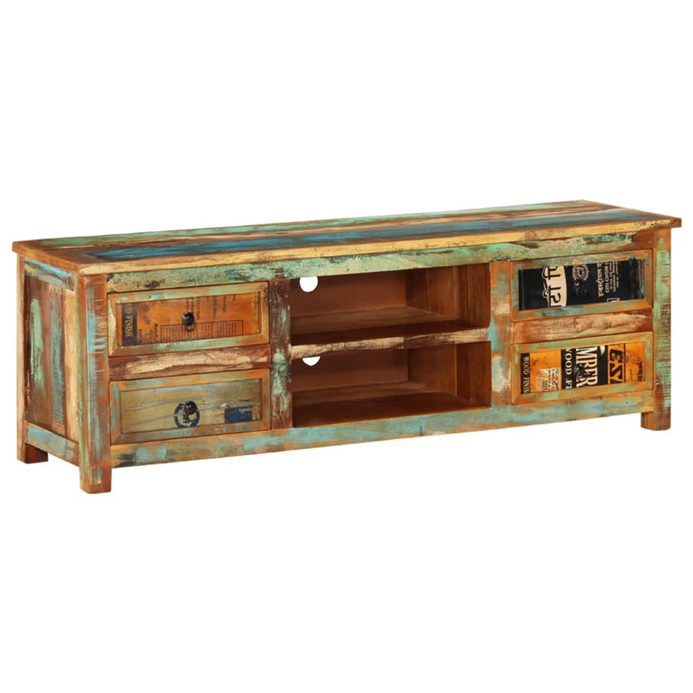Tv-meubel met 4 lades gerecycled hout MeubelReus