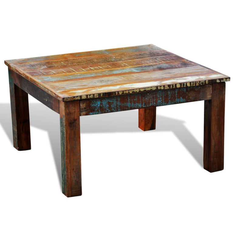 Salontafel vierkant gerecycled hout MeubelReus