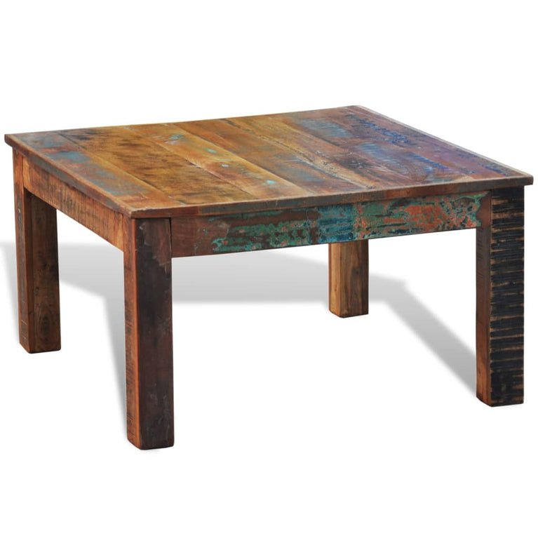 Salontafel vierkant gerecycled hout MeubelReus