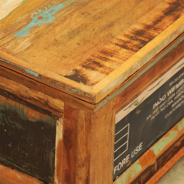 Salontafel met opslagruimte vintage stijl gerecycled hout MeubelReus