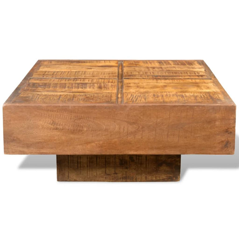 Salontafel vierkant massief mangohout bruin MeubelReus