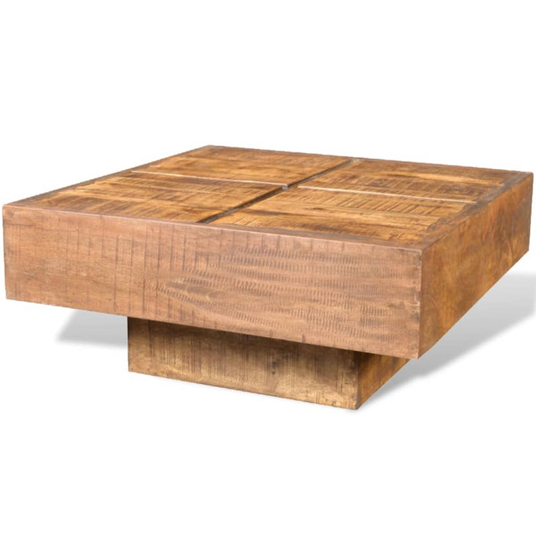 Salontafel vierkant massief mangohout bruin MeubelReus