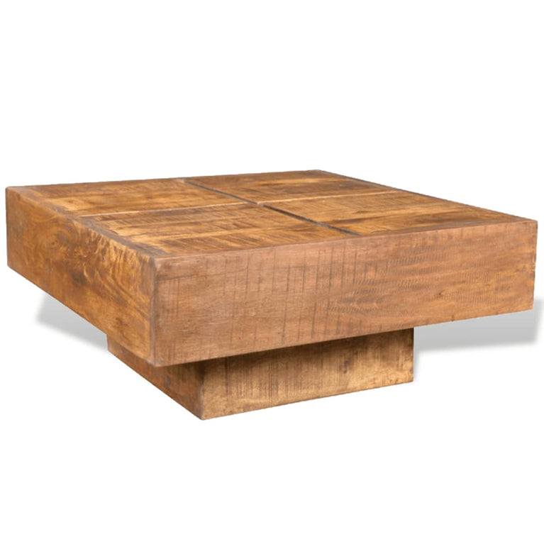 Salontafel vierkant massief mangohout bruin MeubelReus
