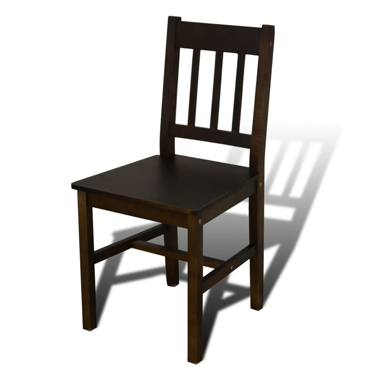 Eettafel met 4 stoelen hout bruin MeubelReus