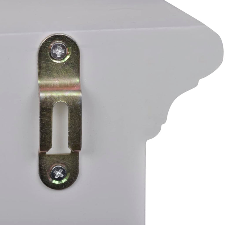 Keukenwandkast met glazen deur hout wit MeubelReus