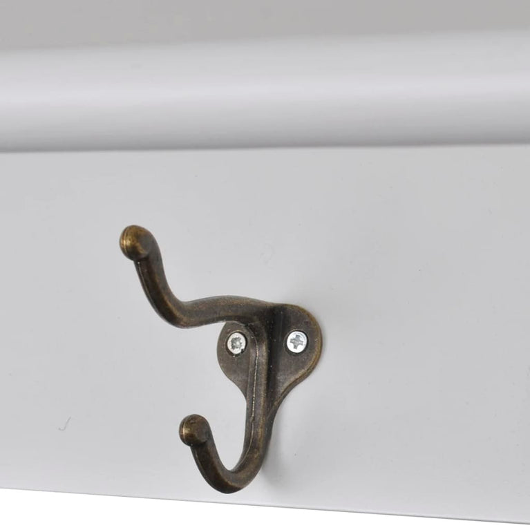 Keukenwandkast met glazen deur hout wit MeubelReus