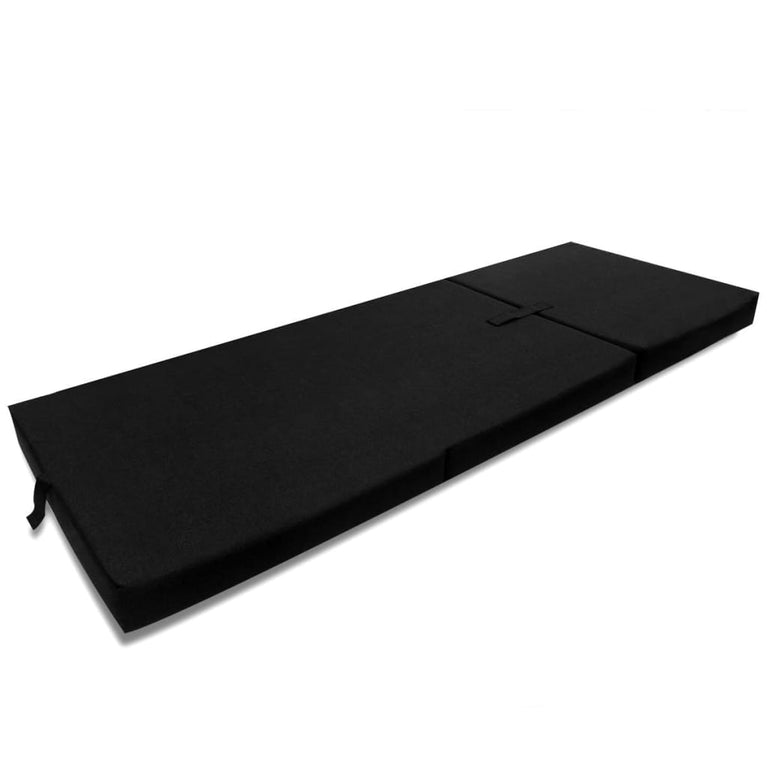 Schuimmatras opklapbaar zwart 190x70x9 cm MeubelReus