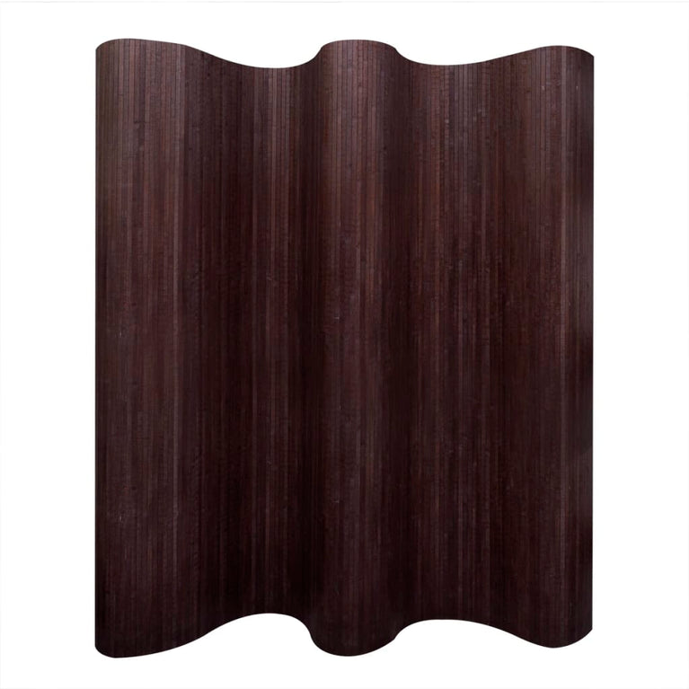 Kamerscherm donkerbruin bamboe 250x165 cm MeubelReus