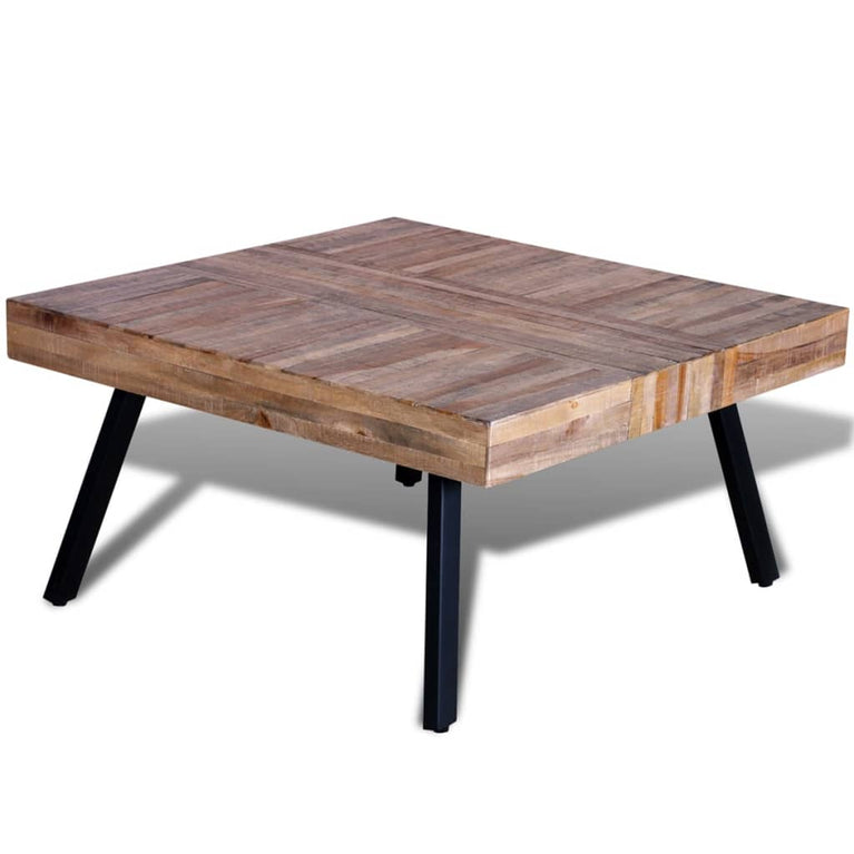 Salontafel vierkant gerecycled teakhout MeubelReus