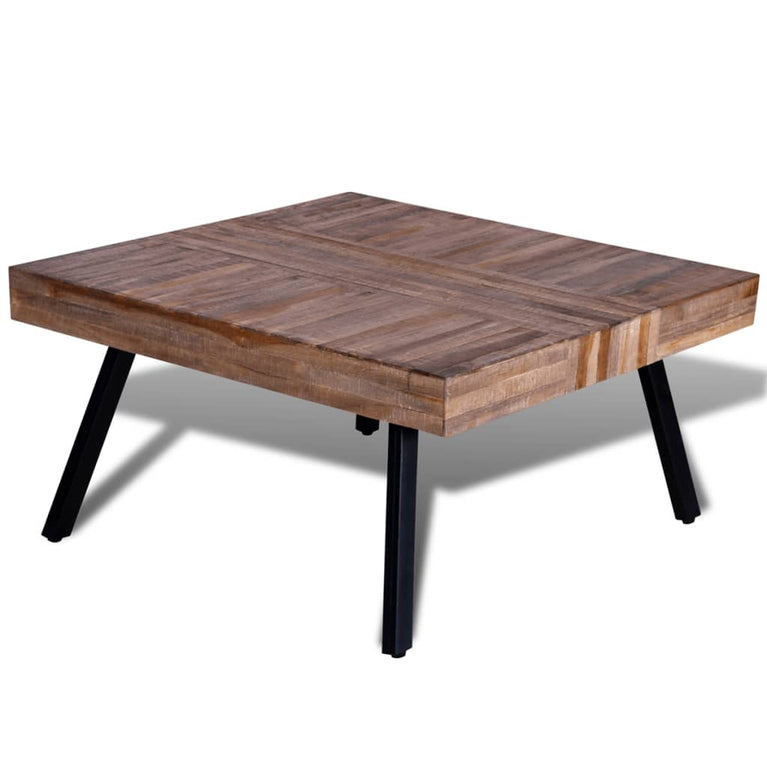 Salontafel vierkant gerecycled teakhout MeubelReus