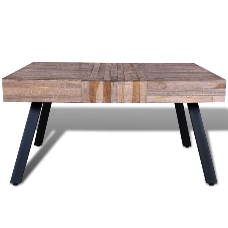 Salontafel vierkant gerecycled teakhout MeubelReus