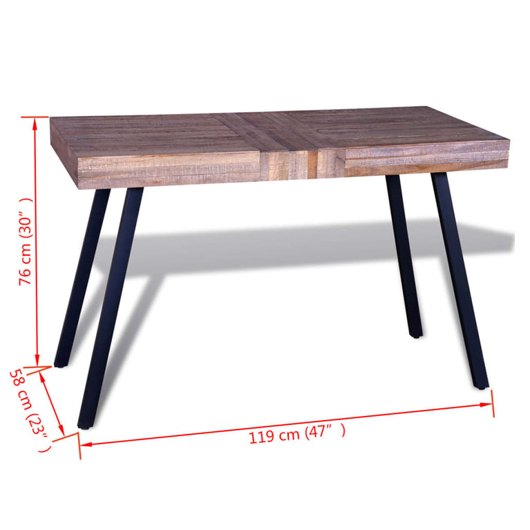 Tafel gerecycled teakhout MeubelReus