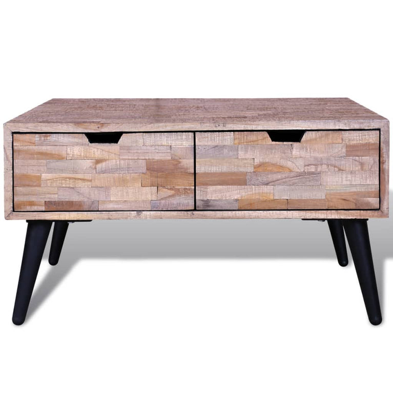 Salontafel met 4 lades gerecycled teakhout MeubelReus